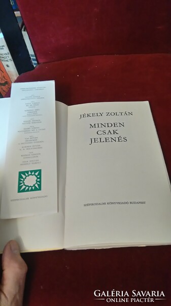Zoltán Jékely: everything is just an apparition - microcosm pamphlets first edition 1977 nonfiction kk.