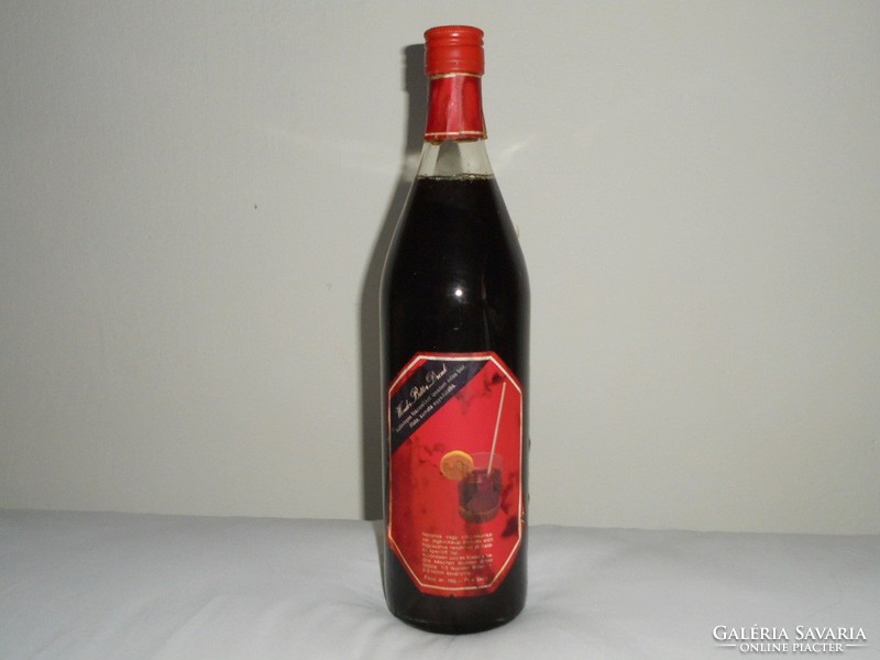 Retro Wonder Bitter Drink bor ital üveg palack - Kecskemét Szikrai Á.G. Nyárlőrinc, bontatlan, 1980