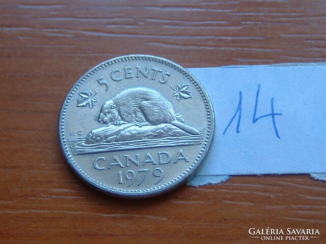 Canada 5 cents 1979 beaver 14.