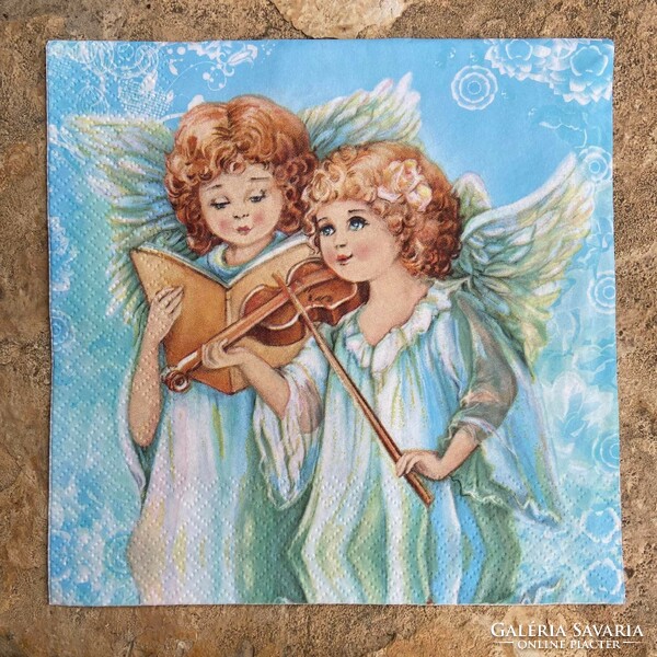 Angel napkin for collectors or decoupage technique
