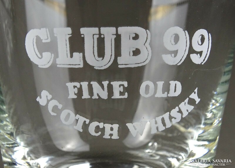 1K159 Régi Whiskey CLUB 99 üveg pohár 4 darab