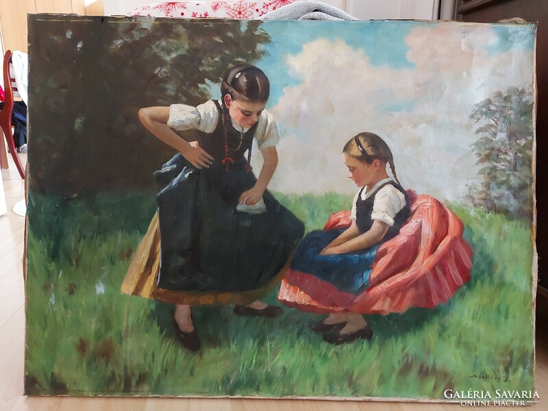 Szöllösy János Szignált festménye - javított -  156