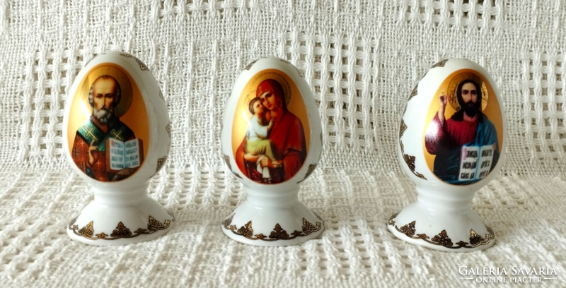 Rare! Marked porcelain Easter egg, favor object, nipp 1.