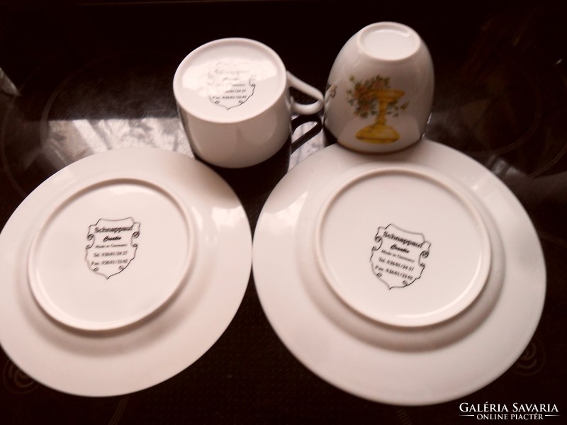 2 sets of porcelain snacks for first communion