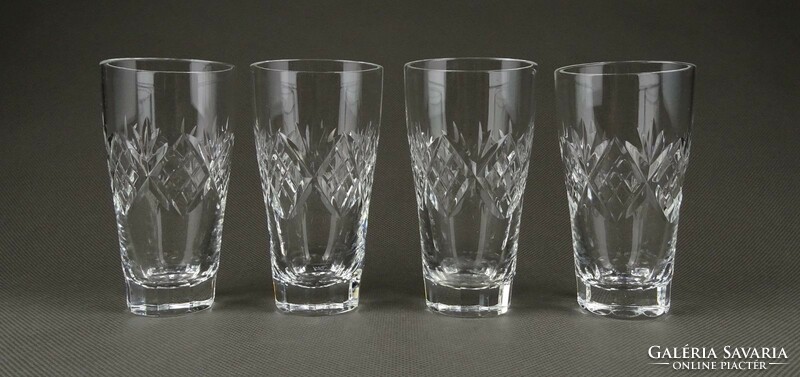 1K162 set of 4 old polished glass glasses