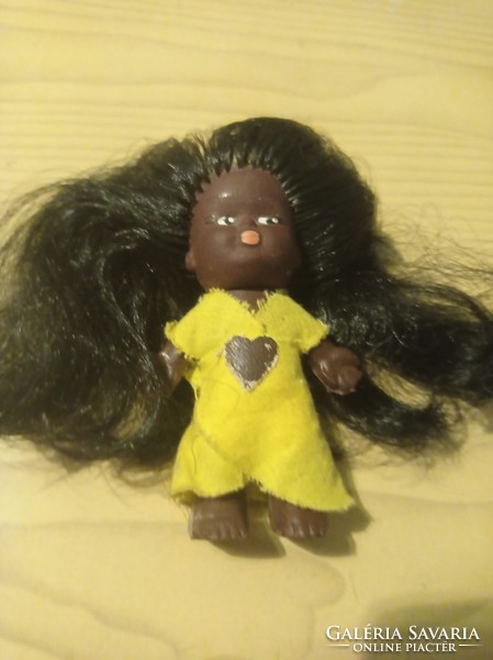 Retro trafficker black doll in her own clothes