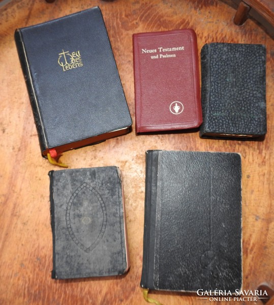 Antique German holy books - missal book, New Testament, prayer book