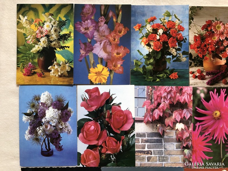Virágos képeslapok - Postatiszta
