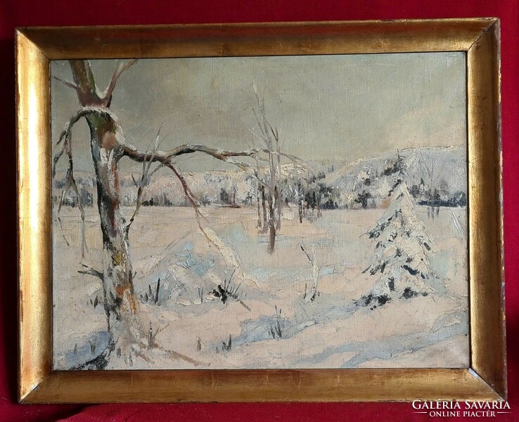 Lajos János Tihanyi (1892 - 1957): winter landscape