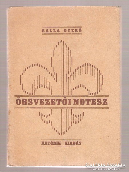 Dezső Balla: guard leader's notebook 1943
