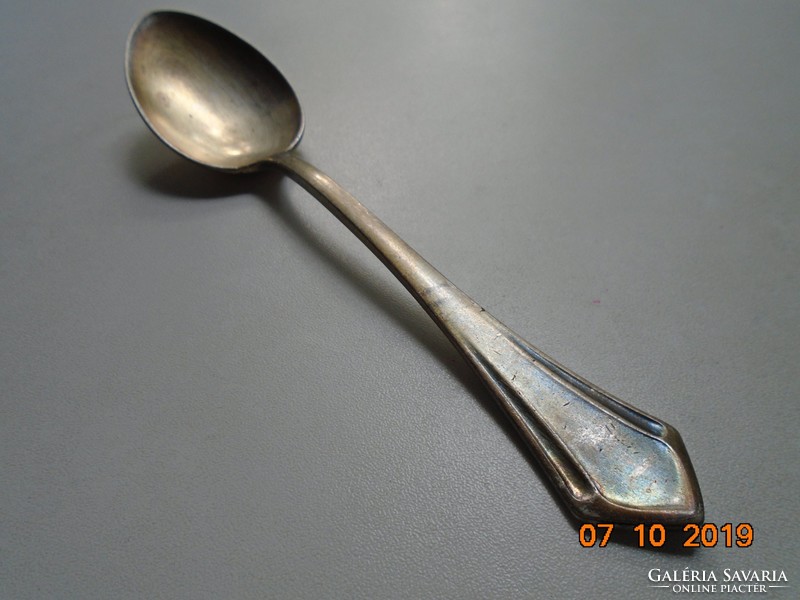 30 G silver wellner 90 silver-plated patina spoon with noble crown monogram