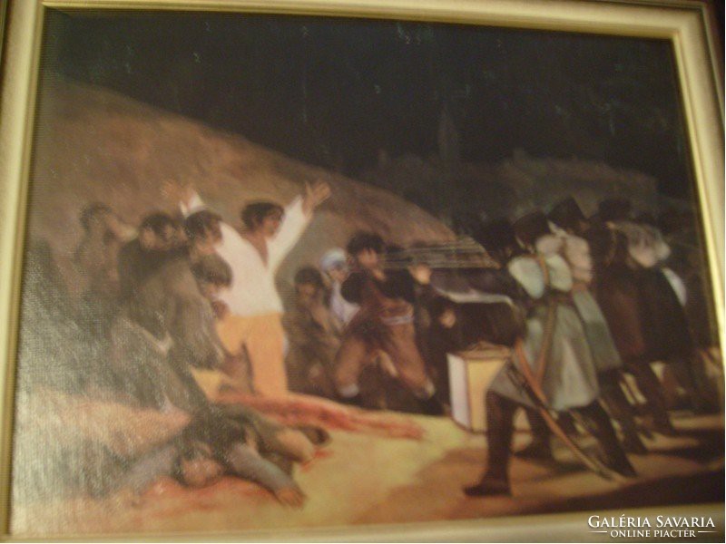 M 10 goya, 1808 painting reproduction print rarity 29x22 cm