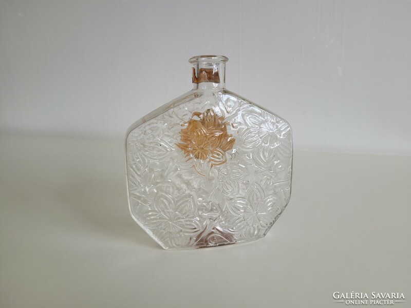 Régi nagy méretű Le Narcisse Bleu Mury Paris parfümös palack vintage címkés kölnis üveg