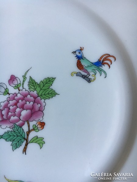 Antik Herendi, 6 személyes tányér készlet - Papillons et fleurs dekor