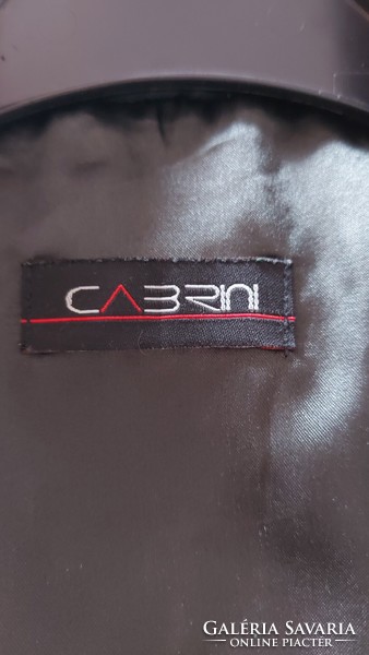 CABRINI Női olasz bőr dzseki kabát M-es méret