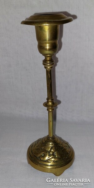 Brass candle holder (height 17cm)