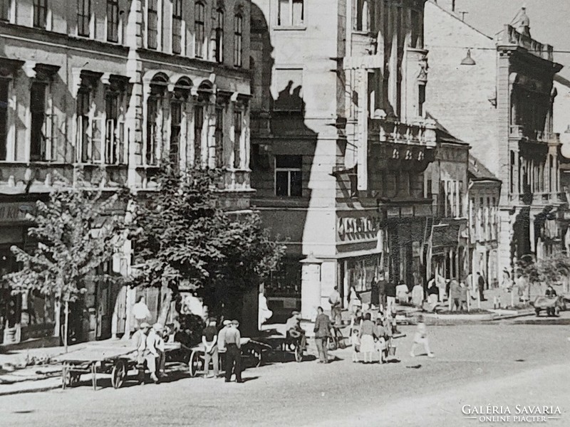 Old postcard photo postcard section of Nagykanizsa street