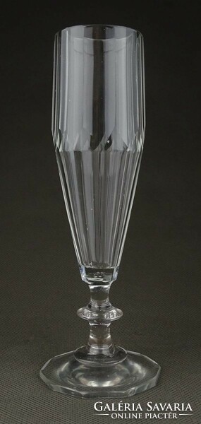 1H762 antique bieder stemmed glass champagne glass