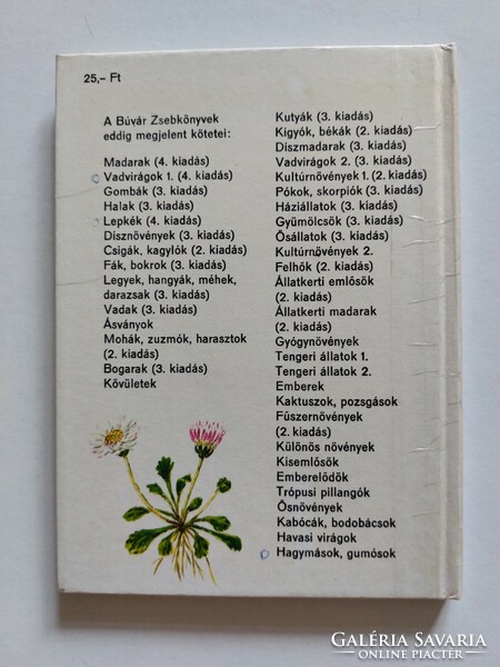 Búvár Zsebkönyvek Móra Kiadó 1976 Vadvirágok 2.