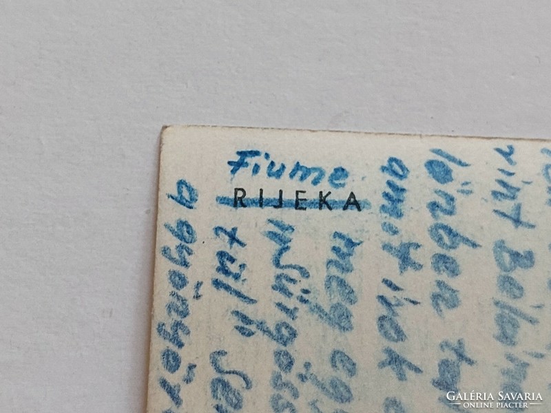 Régi képeslap fotó levelezőlap Fiume Rijeka