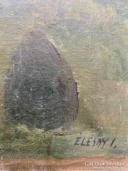 István Élesdy oil, canvas