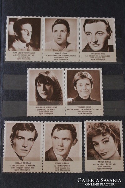 Stamped actor portraits - 1960s
