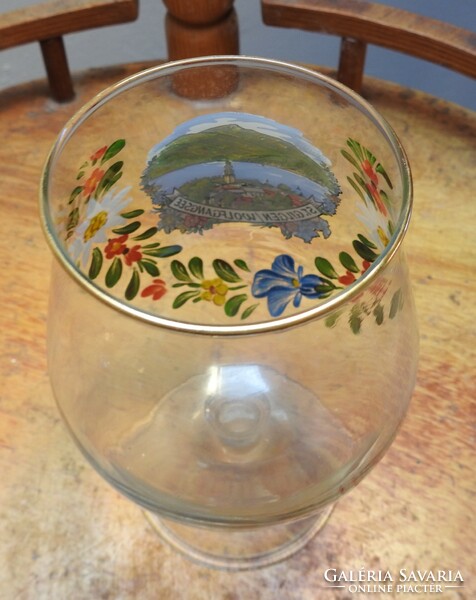 St. Gilgen / wolfgangsee landscape glass goblet, goblet