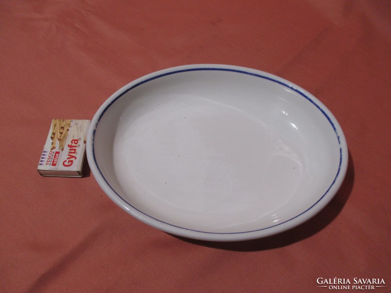 Régi Zsolnay ovális tálka, kocsonyás tányér