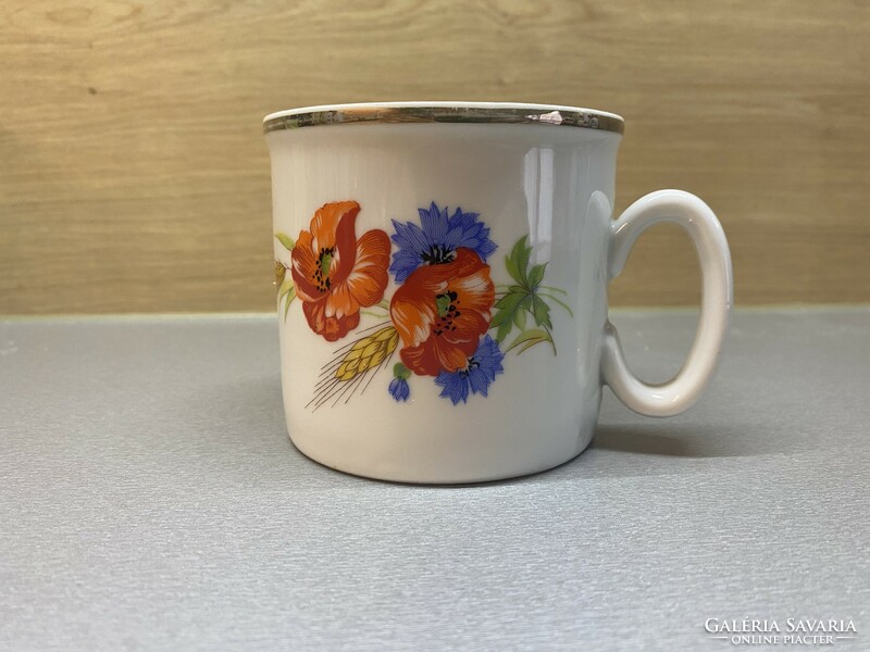 Zsolnay wheat flower pattern mug