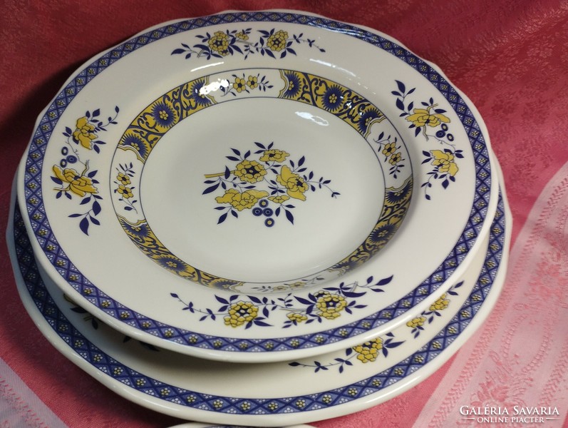 Saxon blue, giordano, set of 3 plates