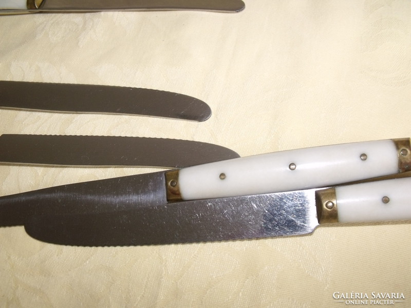 Vintage 1970s pradel stainless steel knives set of 6 knives
