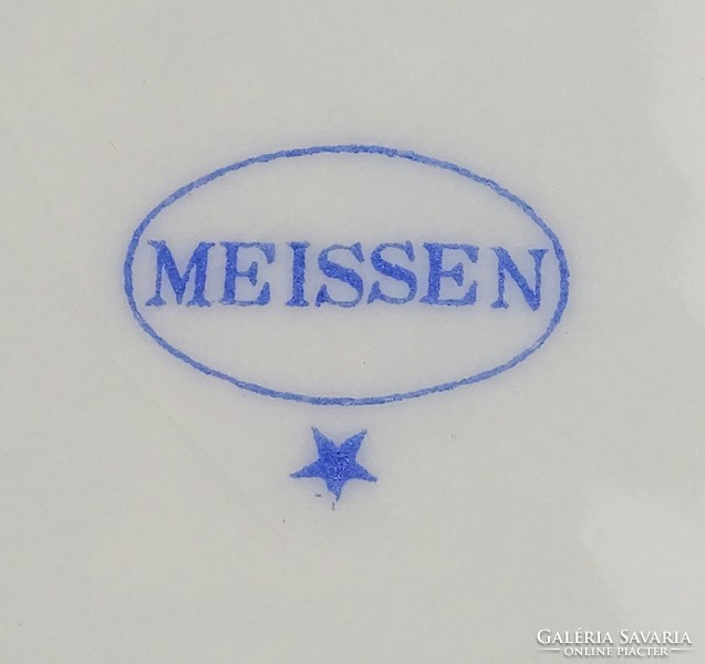 0Z232 Régi jelzett Meisseni porcelán tálka