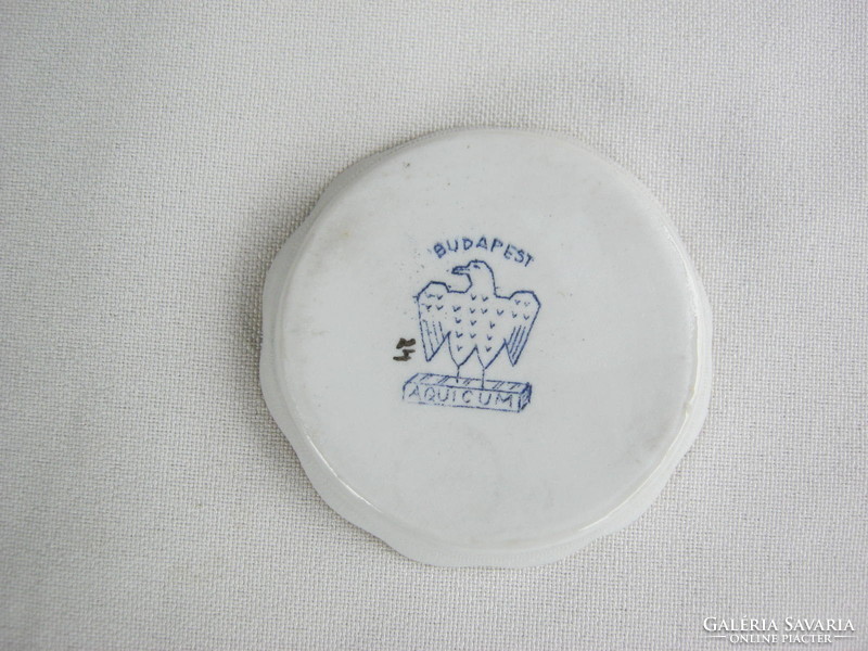 Retro ... Balatoni emlék Aquincumi porcelán mini tálka