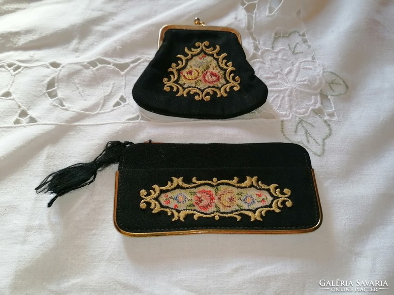Vintage micro tapestries theater purse and comb holder