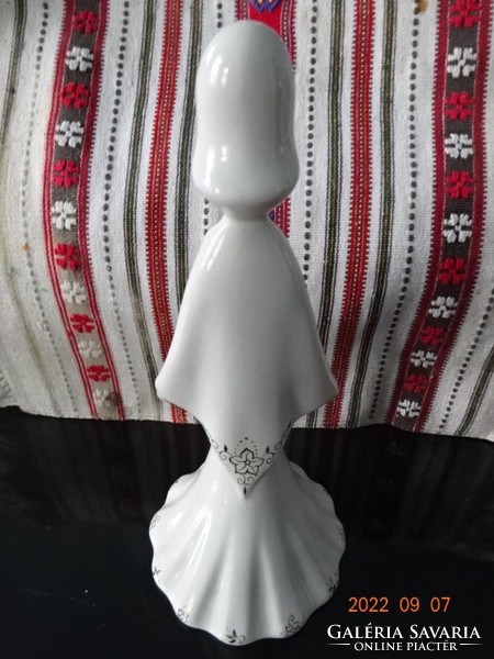 Aquincum porcelain figural sculpture, snow white, height 24 cm. He has!