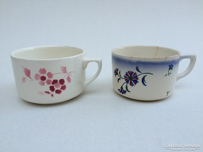 Old vintage granite flower cup 2 pcs