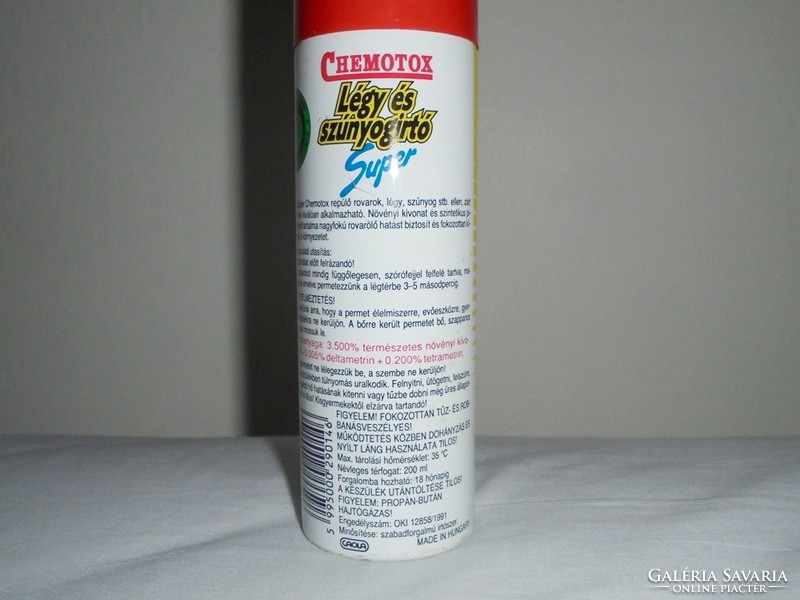 Retro chemotox super insecticidal spray bottle - manufacturer caola - from the 1990s