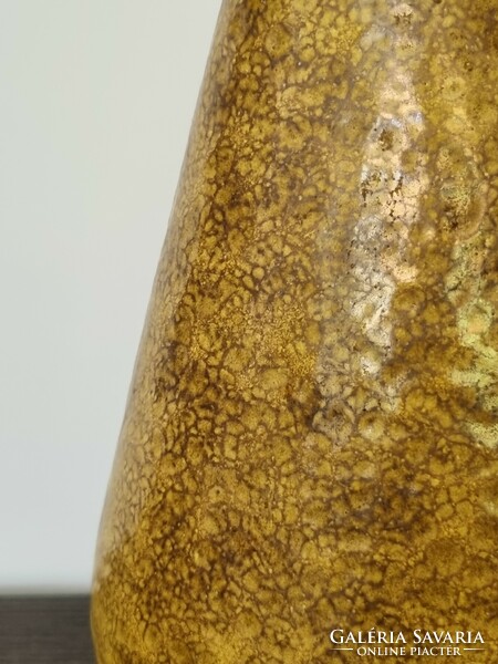 János Kornfeld modernist applied art ceramic vase (27 cm)