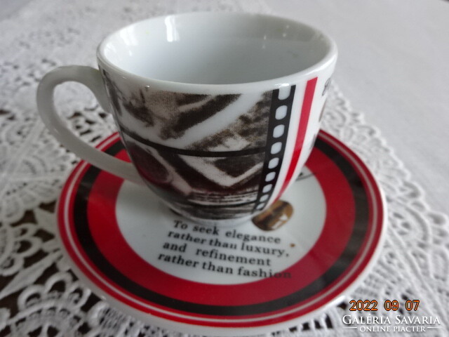 Perfect homme, Italian porcelain coffee cup + saucer, four pieces for sale. He has!