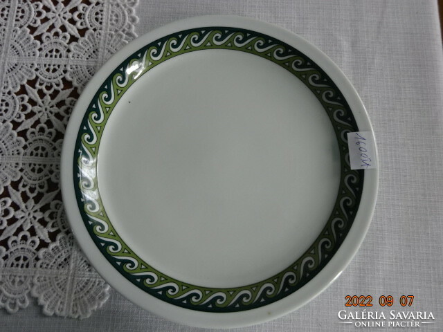 Lilien porcelain Austria, flat plate with green pattern, diameter 21 cm. He has!