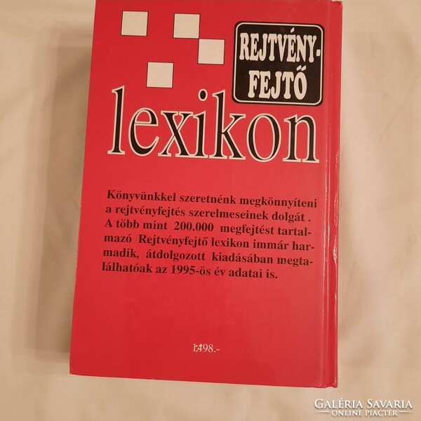 Katalin Lázár - Andor Marian: puzzle-solving lexicon j.A.Z.Z. Published in 1995