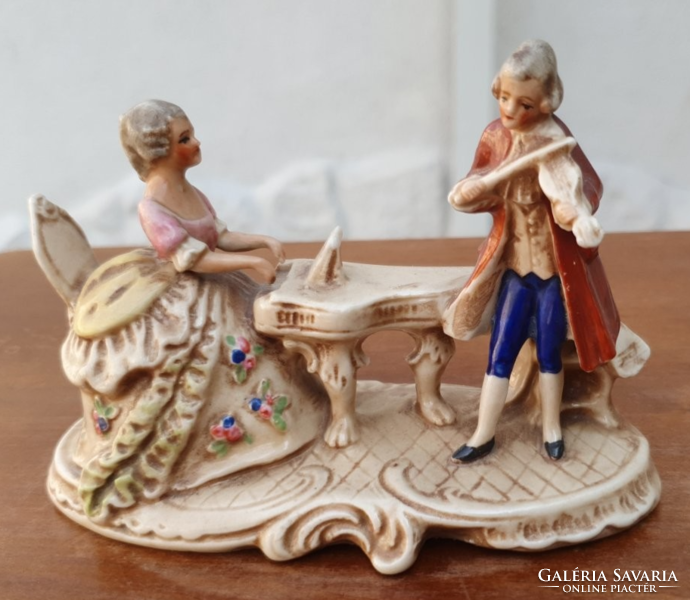 Hand painted antique German porcelain figurines