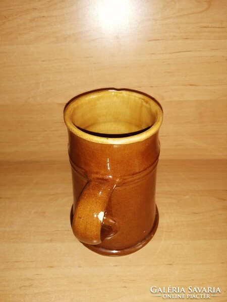 Food industry college Szeged 1977-80 ceramic beer mug 16 cm high