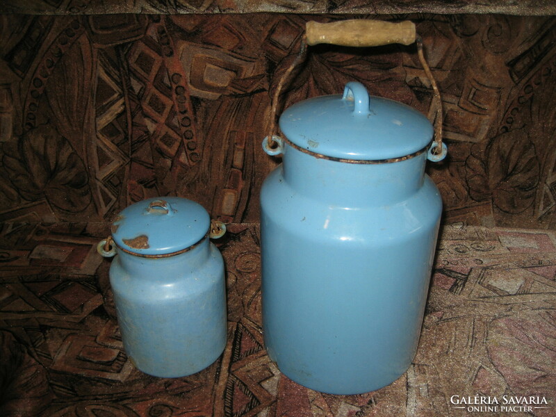 Old milk jugs
