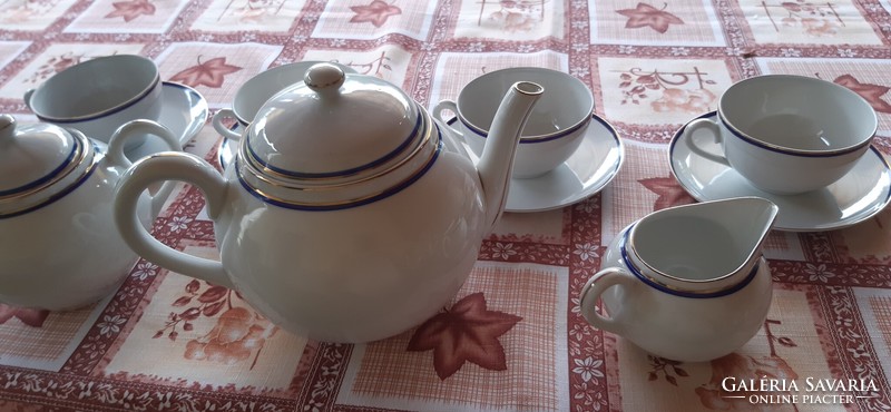 Zsolnay tea set, for 4 people (approx. 90 years old)