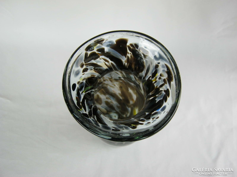 Retro ...  Muránói üveg váza nagy méretű 29 cm