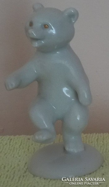 A very rare white dancing teddy bear from Kispest