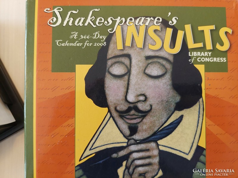 Shakespeare's Insults, calendar, Shakespeare idézetek inzultusokkal, káromkodásokkal minden napra
