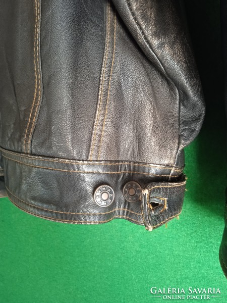 Men's leather jacket, leather jacket