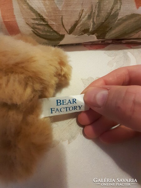 TEDDY BEAR - Bear Factory - piros masnis kis plüss maci mackó